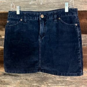 Blue corduroy skirt